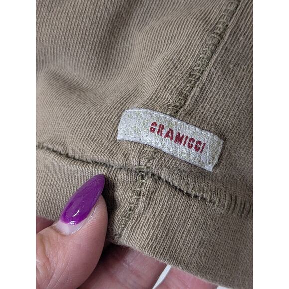 Grammici 100% Cotton Men's Size Large Light Brown Crew Neck Spell Out T-Shirt - Picture 4 of 5